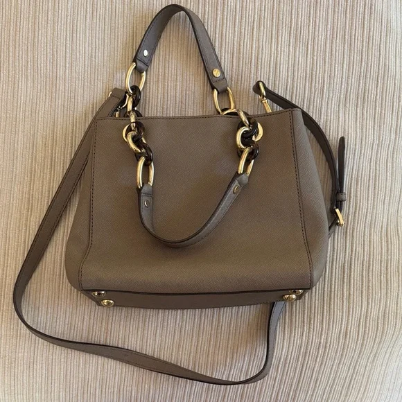 MICHAEL MICHAEL KORS Cynthia Saffiano Leather Satchel - Picture 4 of 14